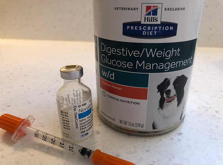 Diabetes regimen includes a special diet and insulin twice a day